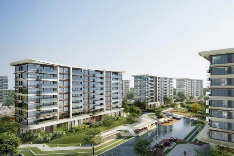 山地现代住宅设计资料下载-[重庆]现代轻奢-山地住宅洋房叠拼规划方案