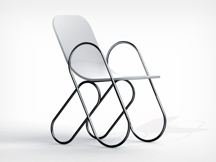 以回形针为灵感的优雅椅子设计_1