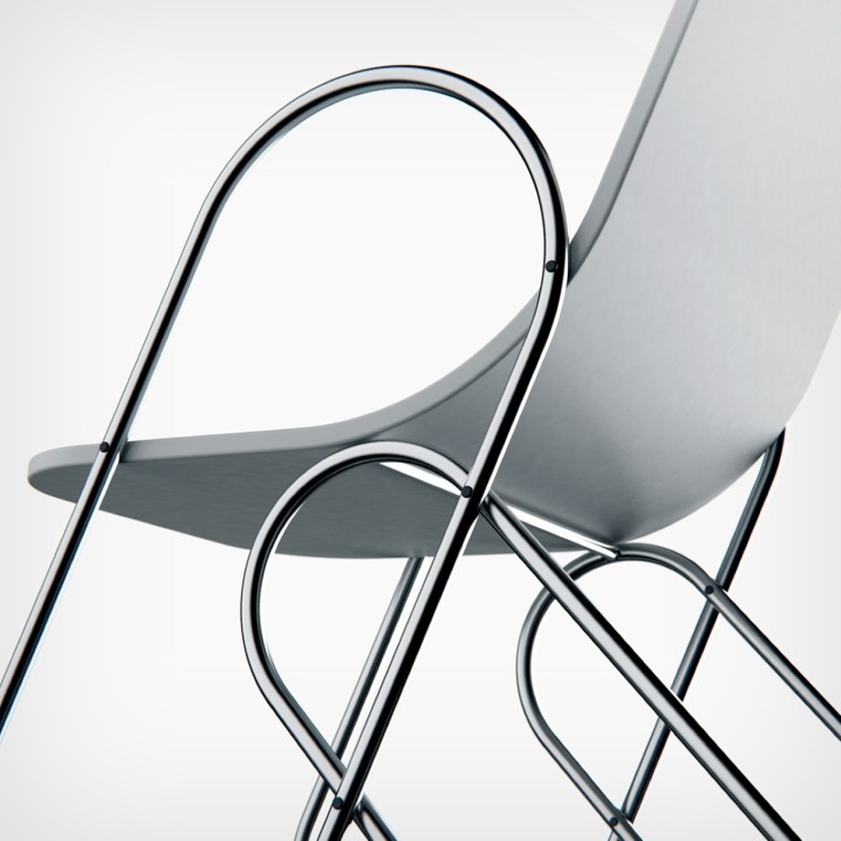 以回形针为灵感的优雅椅子设计_5