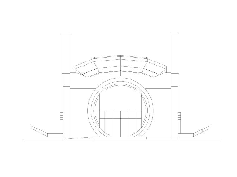 游乐园大门效果图资料下载-[贵州]游乐园公共厕所施工图CAD