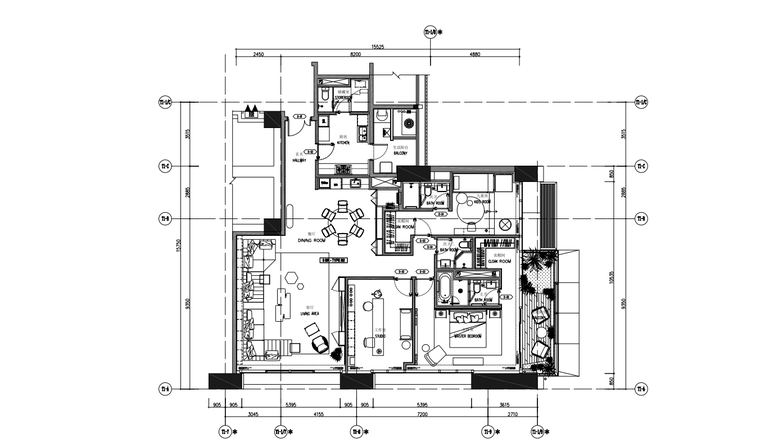 装修材料封样清单资料下载-[重庆]住宅塔楼样板间装修施工图+材料清单