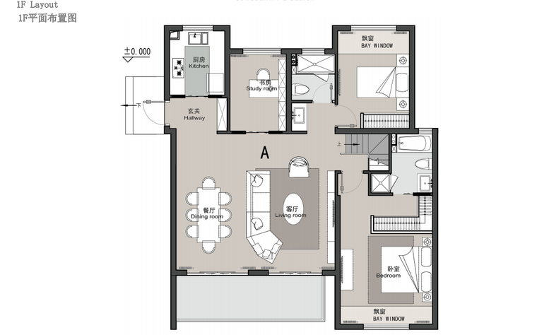 [江苏]中式叠拼别墅 英式复式洋房设计方案