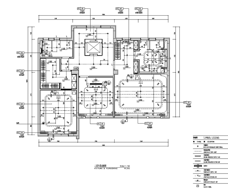 [安徽]现代风合院别墅样板房施工图+物料书_5