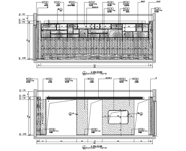 [安徽]现代风合院别墅样板房施工图+物料书_7