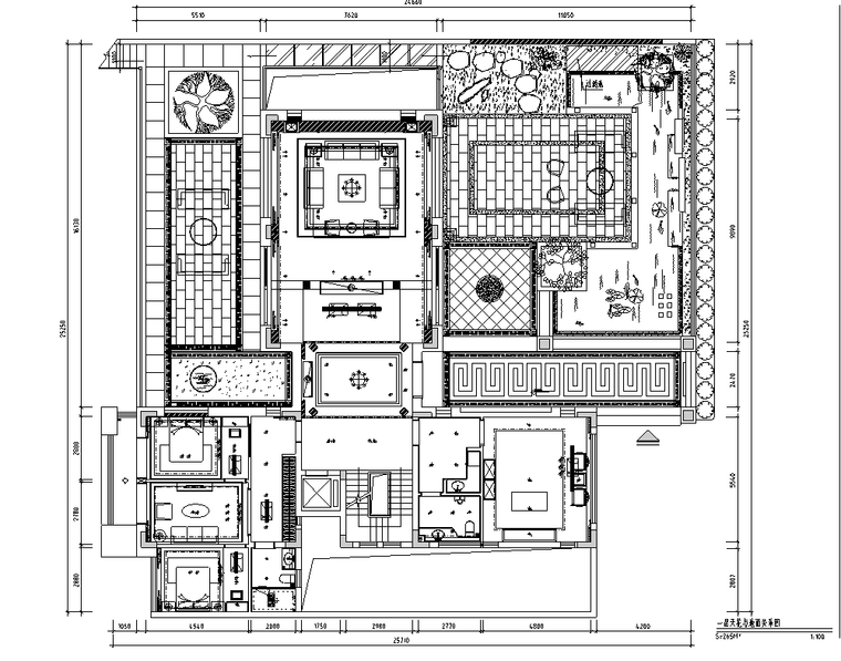 [广东]天鹅湖新中式别墅高清效果图+施工图_16