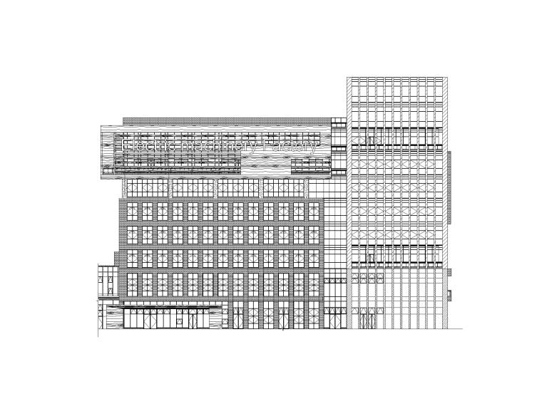[贵州]高层产业研发楼施工图CAD2021