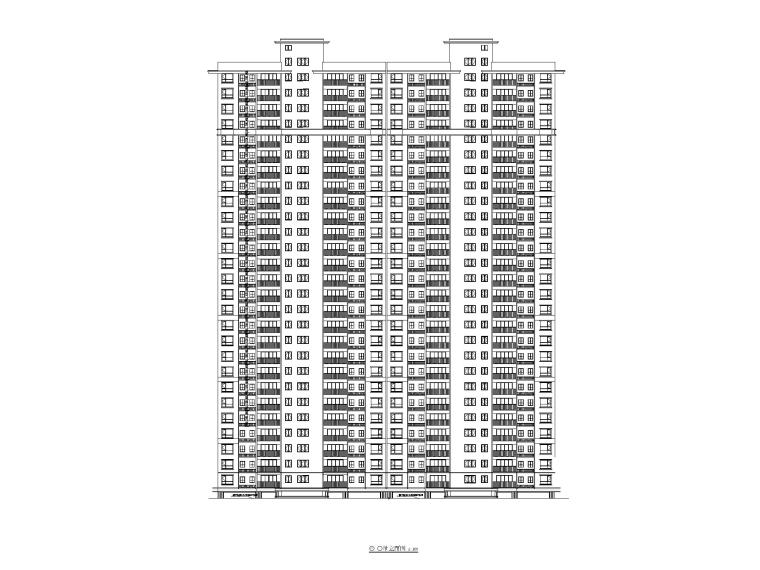 贵州某小高层住宅建筑图资料下载-[贵州]高层住宅施工图CAD2021