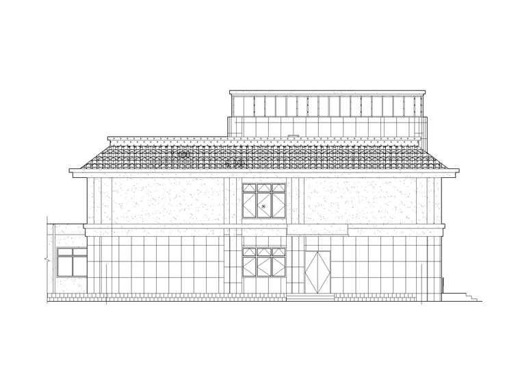 二层cad施工剖面图资料下载-[贵州]二层宿舍施工图CAD2021