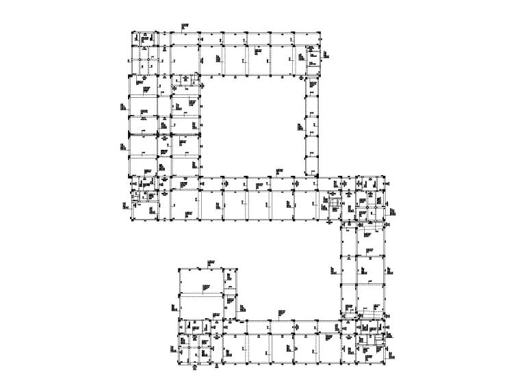 钢框架施工图5层资料下载--1+5层框架结构初中教学楼结构施工图