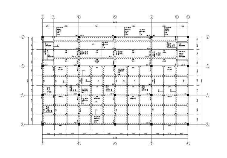 2层管理用房施工图资料下载-2层框架结构设备用房结构施工图