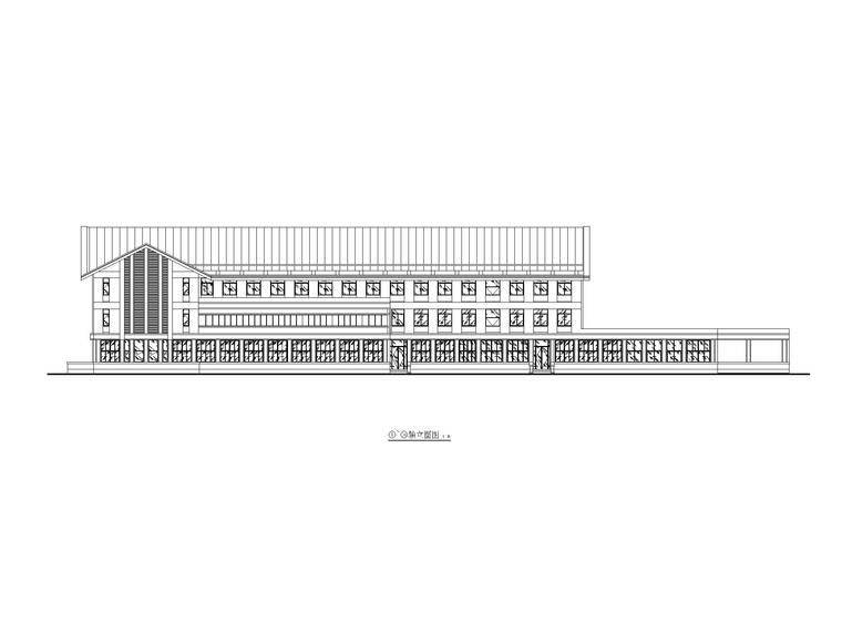 行政楼cad图全套资料下载-[贵州]学校中式行政楼建筑施工图CAD2019