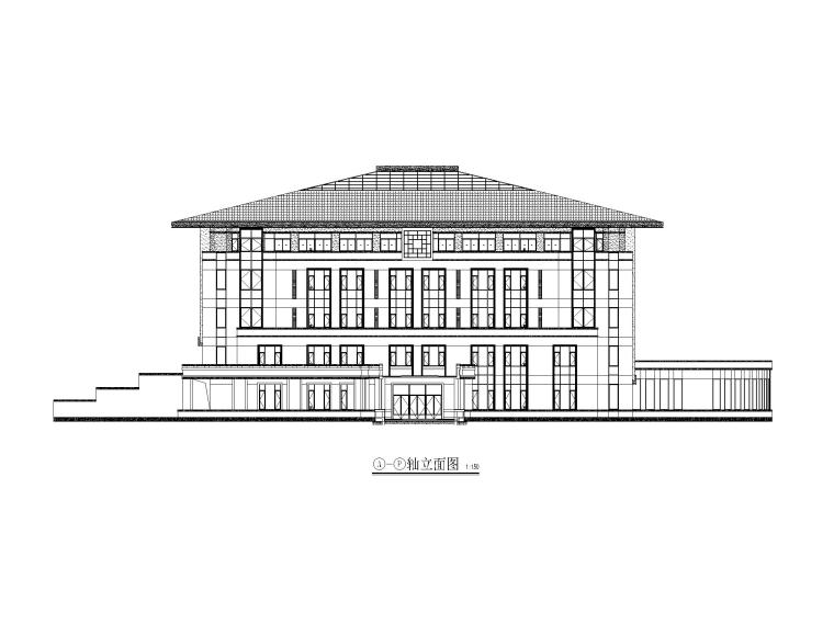 学院综合楼建筑图含报告厅资料下载-[贵州]报告厅综合楼施工图设计CAD2019