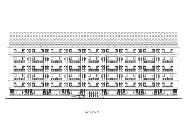 中式宿舍设计施工图资料下载-[贵州]中式多层宿舍楼施工图CAD2019