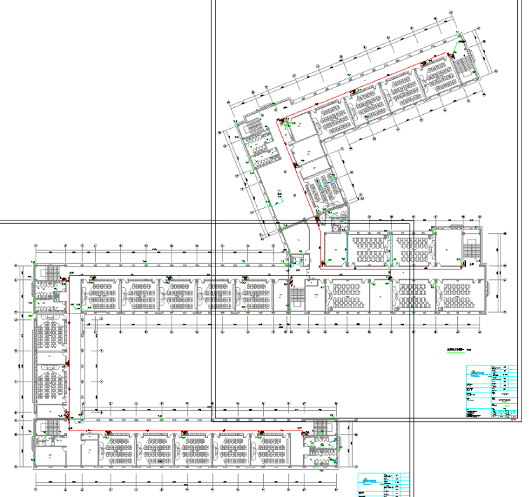 多层教学楼施工图含建筑图资料下载-[贵州]教学楼给排水施工图（含大样图）