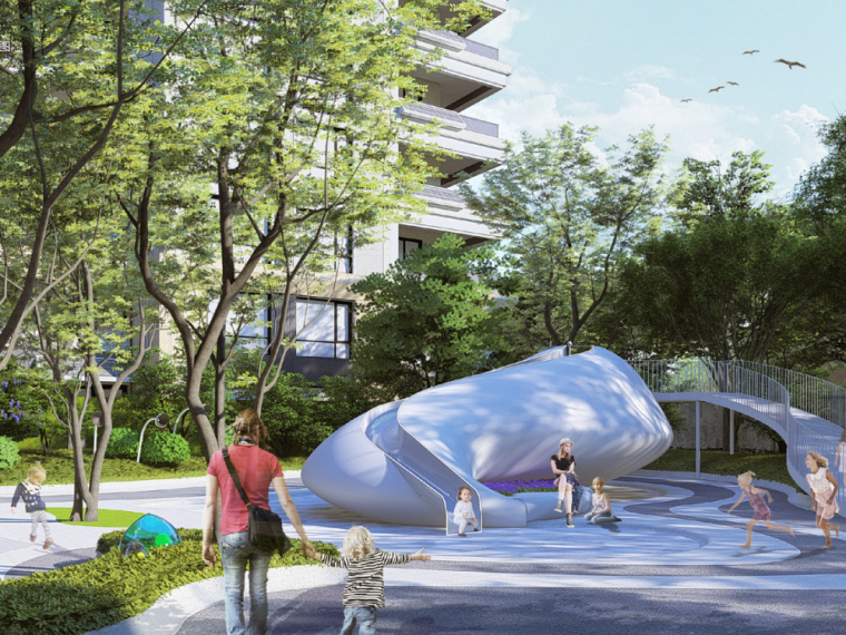 延世大学景观概念方案设计资料下载-现代自然简约住宅景观概念方案设计2020