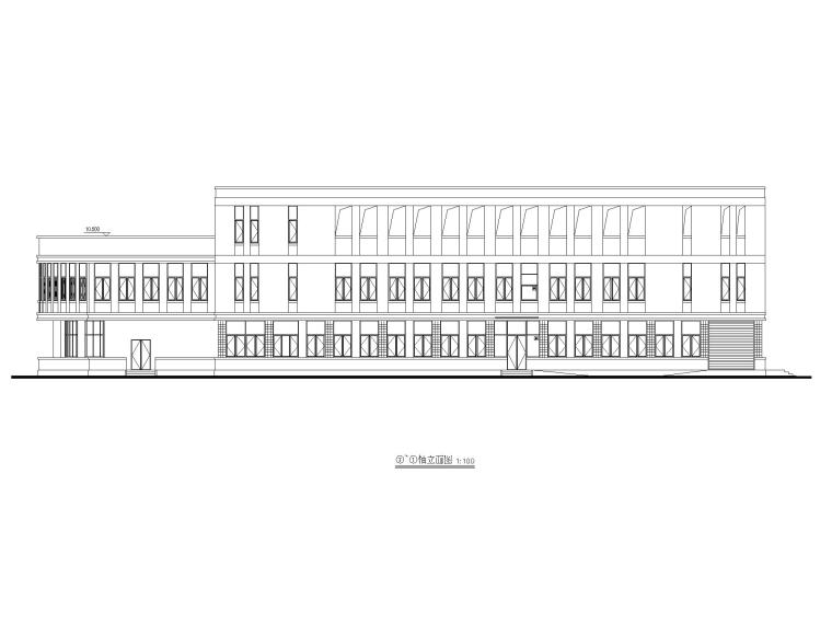 学校建筑施工图方案资料下载-[贵州]学校食堂建筑施工图CAD2019