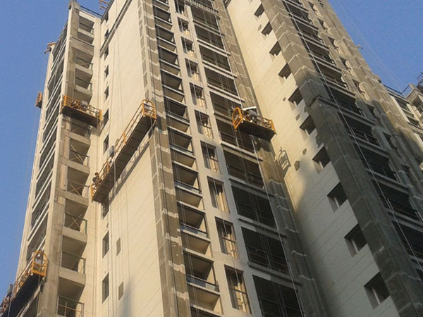 高层外墙抹灰吊篮施工方案资料下载-[武汉]住宅外墙吊篮安装安全施工方案2021