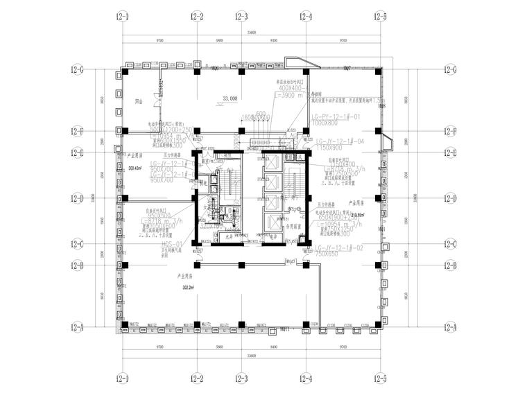 科研类建筑su资料下载-产业科研用房暖通12-1#