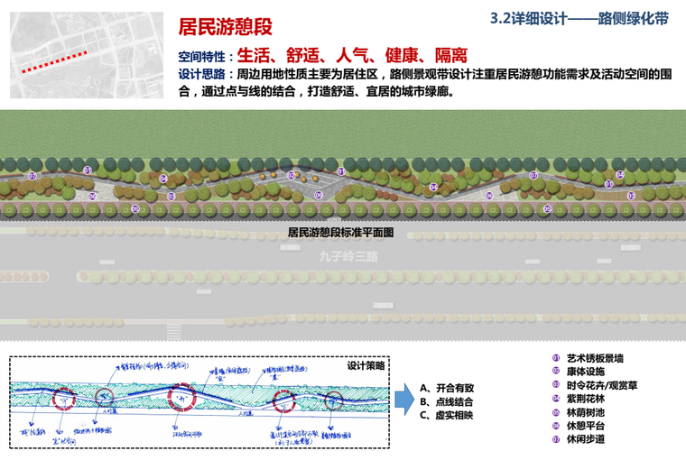 [广州]自然风貌-城市主道路外侧景观方案