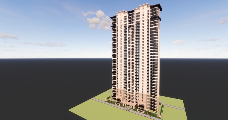[武汉]中式高层 洋房住宅模型su2020-sketchup模型-筑龙渲染表现论坛