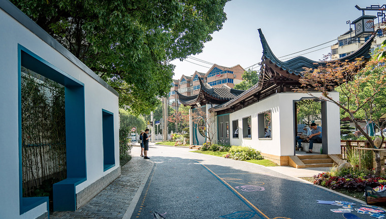 昆山花意街巷景观