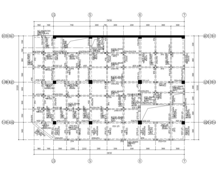 科研类建筑su资料下载-四层框架结构科研产业用房含人防地下室结施