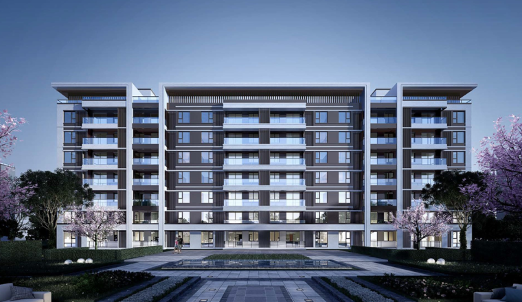山地现代住宅设计资料下载-[重庆]现代风山地高层+洋房住宅建筑方案