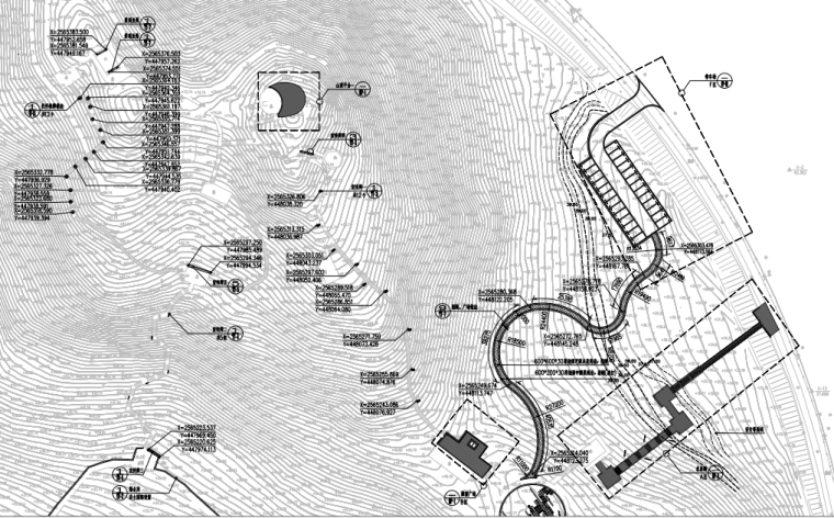 挖方山体护坡施工图资料下载-山体公园建设工程全套施工图图册2020年