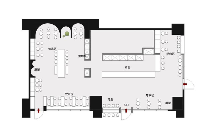 平立面布置方案合集-咖啡甜品店-304p