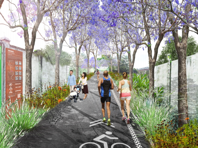 市政绿道方案资料下载-生态健康+科技环保绿道景观规划设计方案
