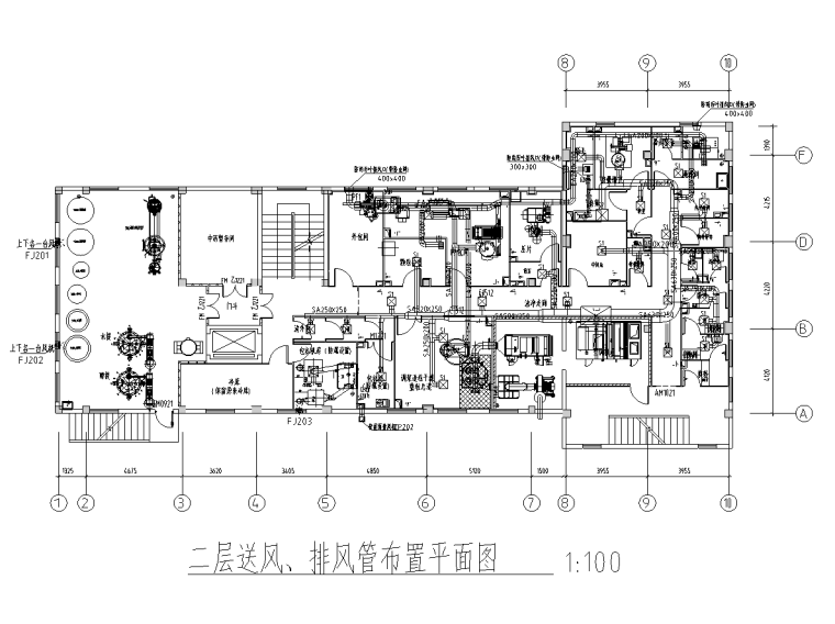 二层送风、排风管布置平面图.png