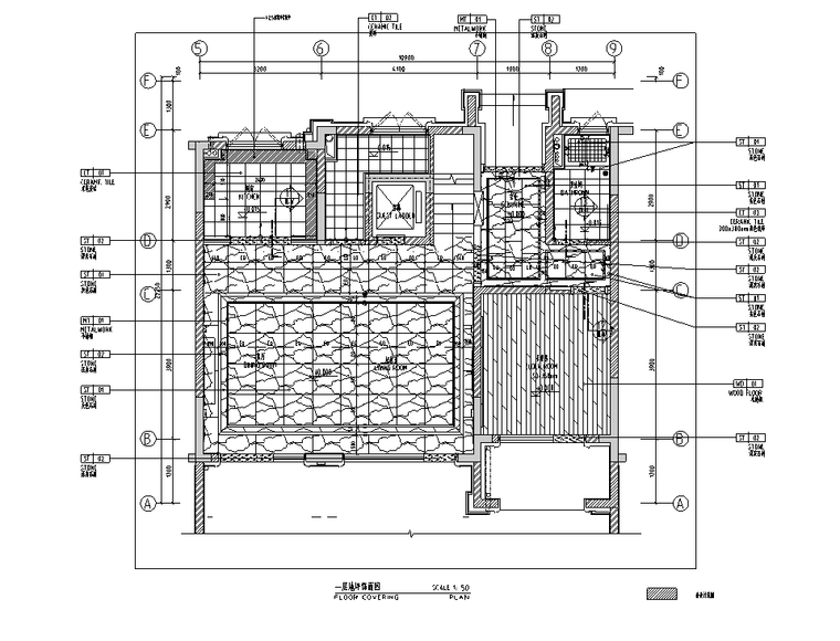 [山东]现代古典别墅样板间装修效果+施工图_5