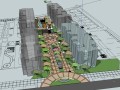 现代典雅文化+市民广场景观SU模型