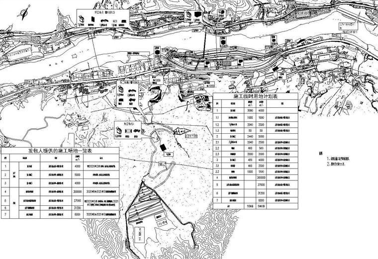 道路施工围挡示意图资料下载-金沙江水电站导流明渠施工图纸2020 68P