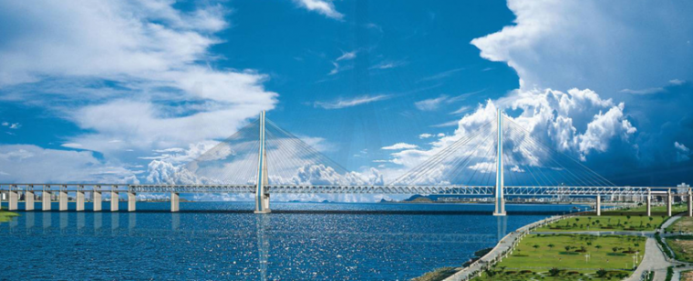 铁路桥工程量资料下载-天兴洲公铁两用长江大桥工程设计，唯有惊叹