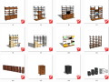29套2016年文件高柜及矮柜室内SU模型设计