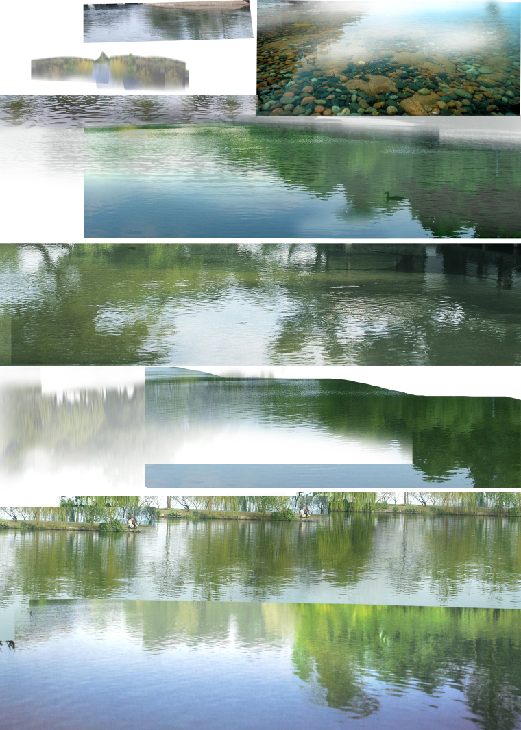 100套现代景观素材资料下载-12套景观-水面PSD素材