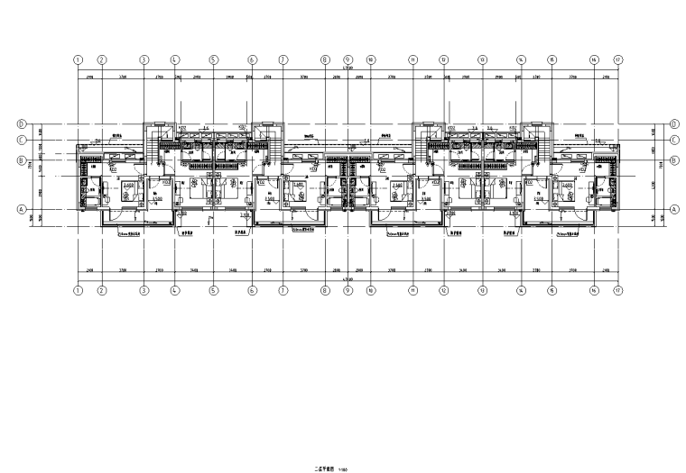 高层户型双电梯135平资料下载-[山东]雅乐居135平合院单4户型图设计2020