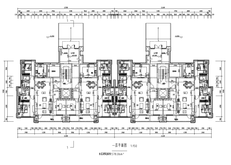 长沙洋房住宅设计资料下载-[宁夏]新古典风高层洋房住宅户型设计-2020