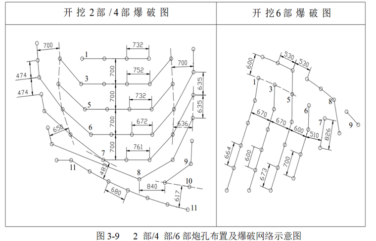 炮孔布置及爆破网络示意图.png