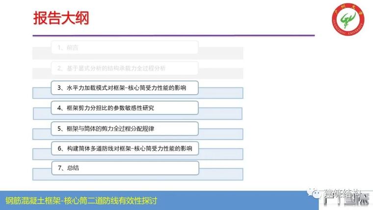 钢筋混凝土框架-核心筒结构二道防线有效性_25