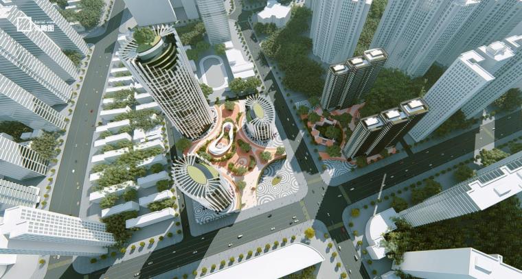 超高层写字楼给排水图纸资料下载-[上海]超高层写字楼+高层住宅设计文本2020