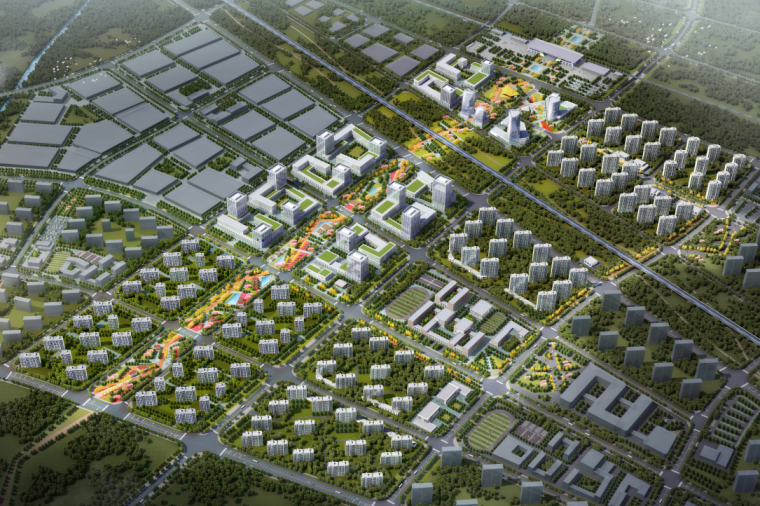 tod城市设计su资料下载-某高铁站TOD前片区核心区城市设计方案2020