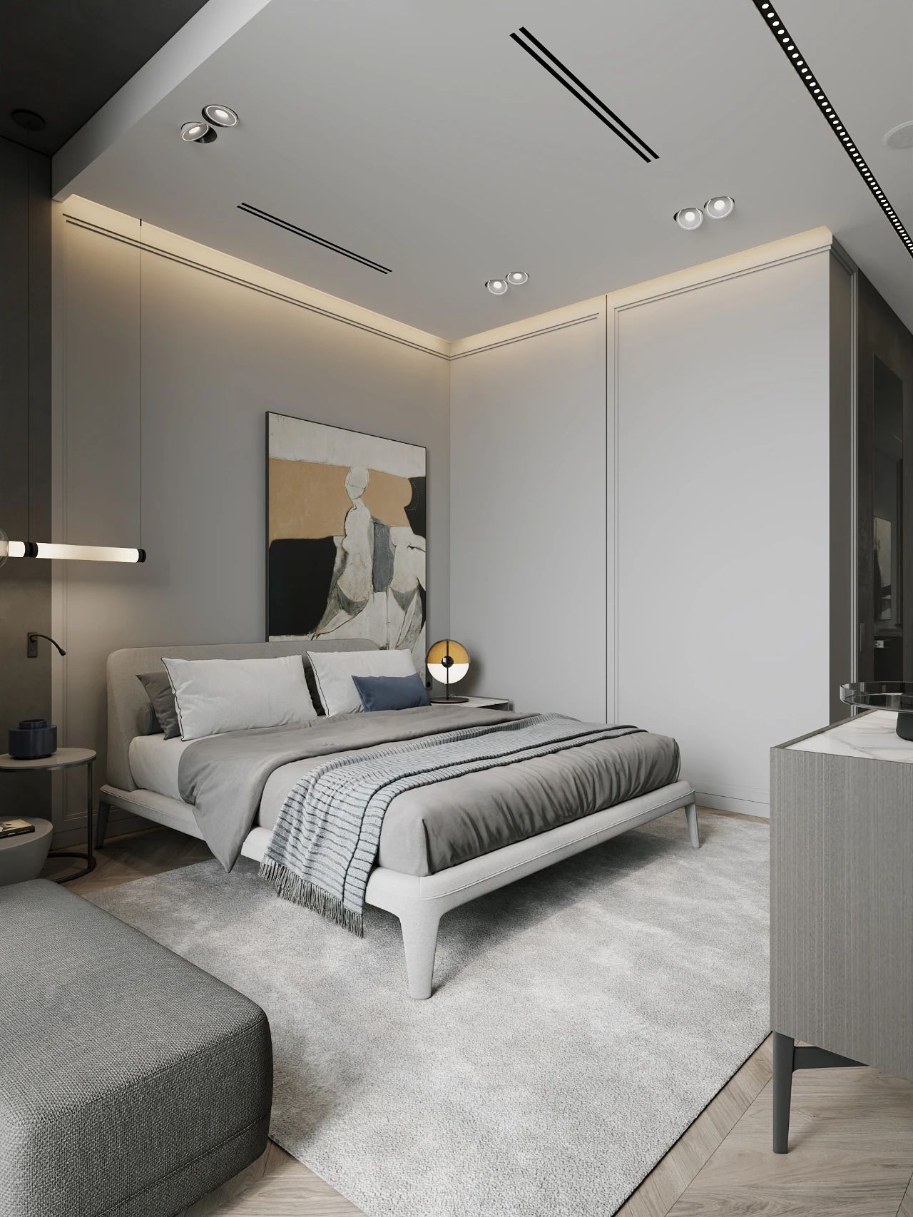 现代简奢风的住宅-de-de studio-家装住宅装修设计案例-筑龙室内设计