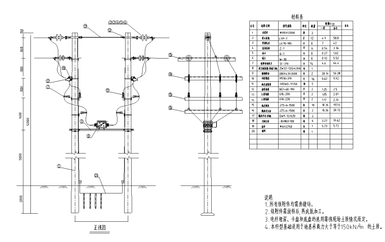 10KV外线施工图集资料下载- 10KV供配电系统安装外线设计