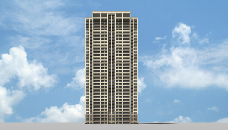 [云南]现代风住宅和配套外立面施工控制设计