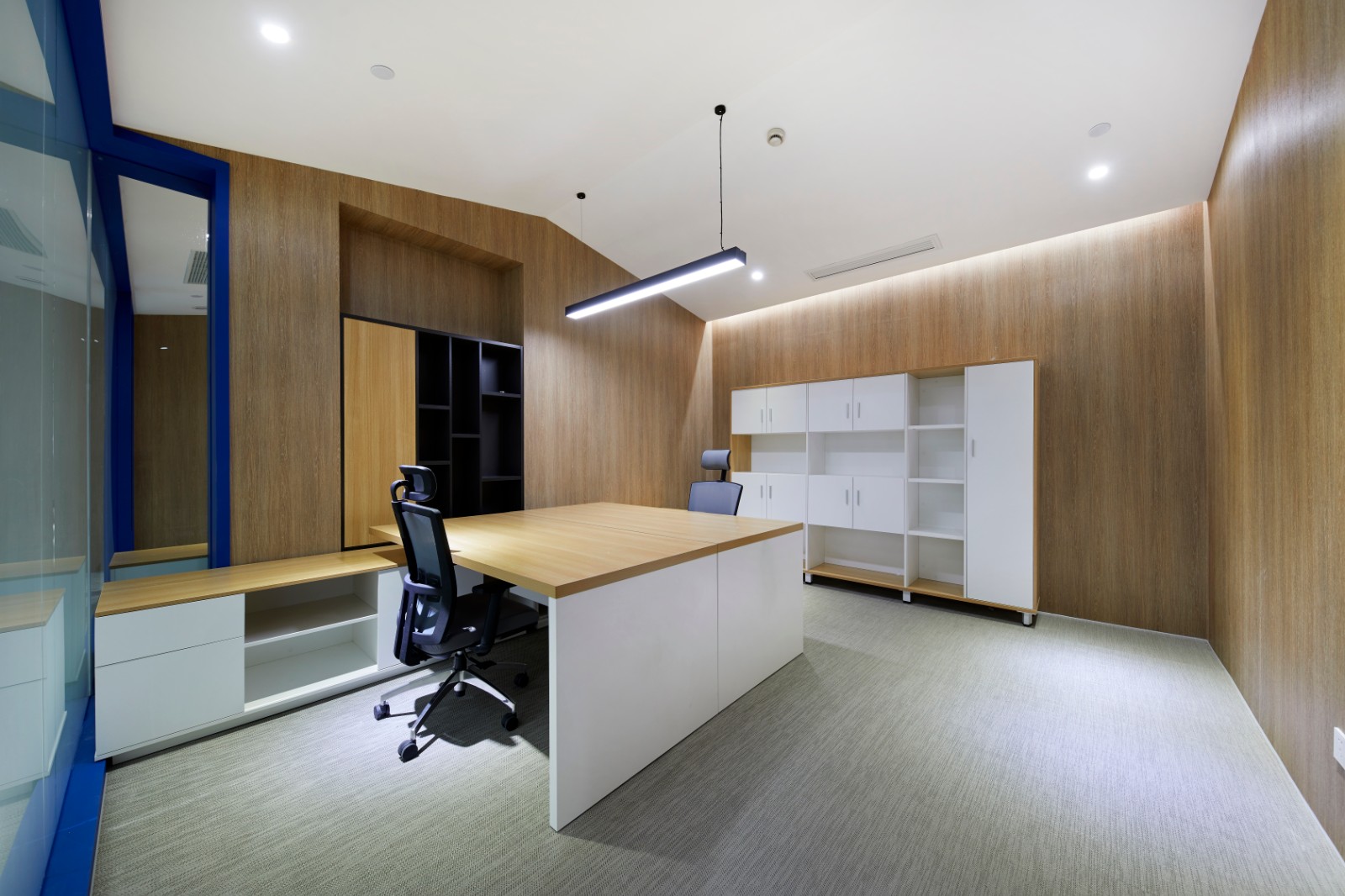 上海某研究院的办公室-办公空间设计案例-筑龙室内设计论坛