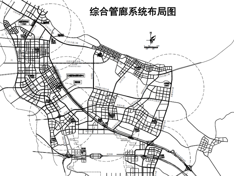 单舱预制管廊施工资料下载-城市主干道市政化改造双舱管廊基坑图2021