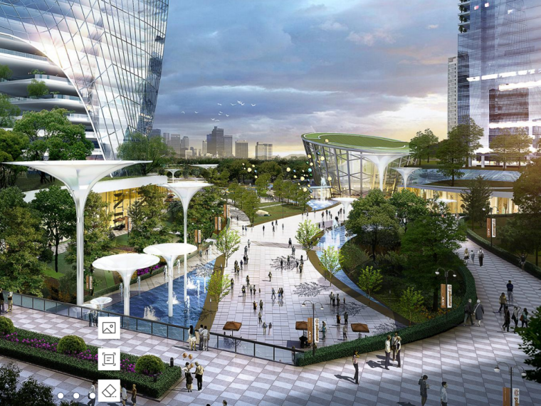 现代田园城市创意产业规划资料下载-现代绿色生态+文化创意产业园概念规划设计
