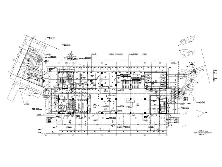 门诊楼CAD建筑施工图资料下载-[贵州]门诊楼平面及人防图纸施工图CAD